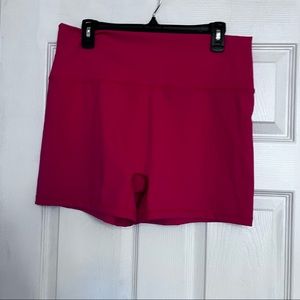 Aerie hot pink active shorts